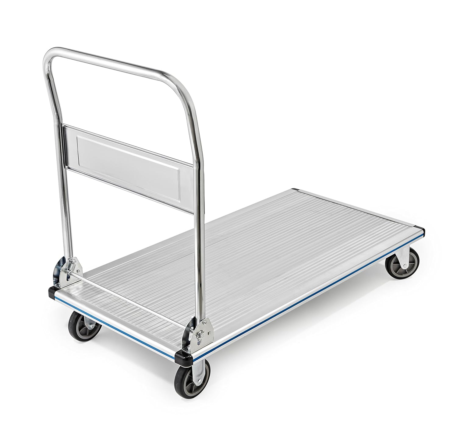 Flatbed Cart Single Handle 48 x 24 600 lbs Capacity 5 NonMarking