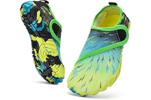 SUITSER Kids Water Shoes Boys Girls - Wide Toe Box Quick Dry Barefoot Shoes Breathable Non Slip Aqua Athletic Sneakers for Swim Beach Pool Kayak Hiking Sand Walking Travel Essentials (Little Kid/Big Kid)