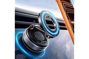 MRGLAS 2026 Upgraded Phone Holders for Your Car, Magsafe Car Mount Ultra Magnetic, 360° Adjustable Vacuum Car Phone Holder Mount [Max Suction] Car Truck Accessories for Men Women for iPhone 17 Pro
