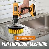 TDBS 5pc Drill Brush Set for Carpet Tub Sink Bathroom Shower Car Grout Cleaner view 7