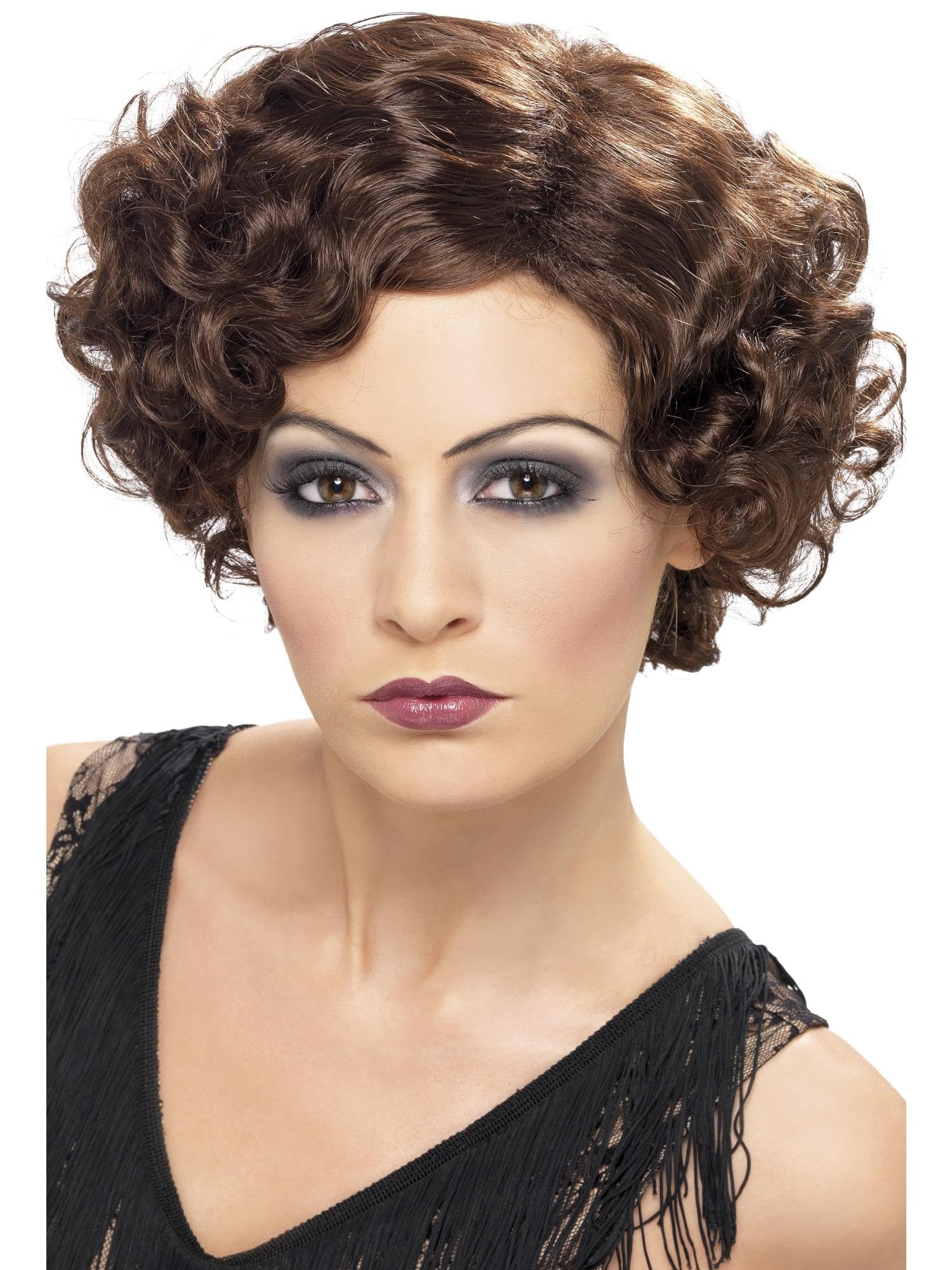 Smiffys Womens/Ladies 20s Flirty Flapper Wig (One Size) (Brown)