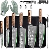 FULLHI Knife Set 13pcs Japanese Knife Set, Premium Japan Stainless Steel Kitchen Knife with Knife roll package