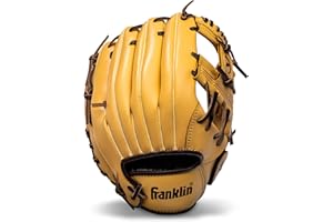 Franklin Sports Baseball and Softball Glove - Fieldmaster Adult + Youth Baseball Gloves - Men's + Women's Infield + Outfield 