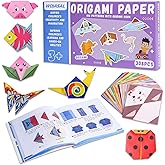 308 Sheets Origami Paper Kit for Kids Ages 5-8 8-12 with Guiding Book DIY Art and Crafts Supplies Kits for Girls and Boys Squ