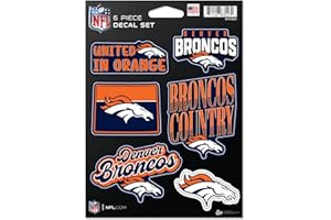 Rico Industries NFL Football 6-Piece Decal Set