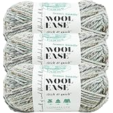 (3 Pack) Lion Brand Yarn Wool-Ease Thick &amp; Quick Bonus Bundle Bulky Yarn, Seaglass