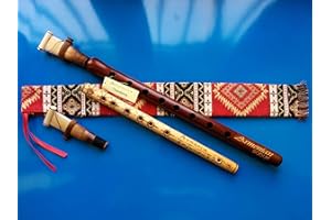 Armenian Engraved Duduk Pro – Handmade Apricot Wood Instrument with 2 Professional Reeds, National Case, Playing Instruction 