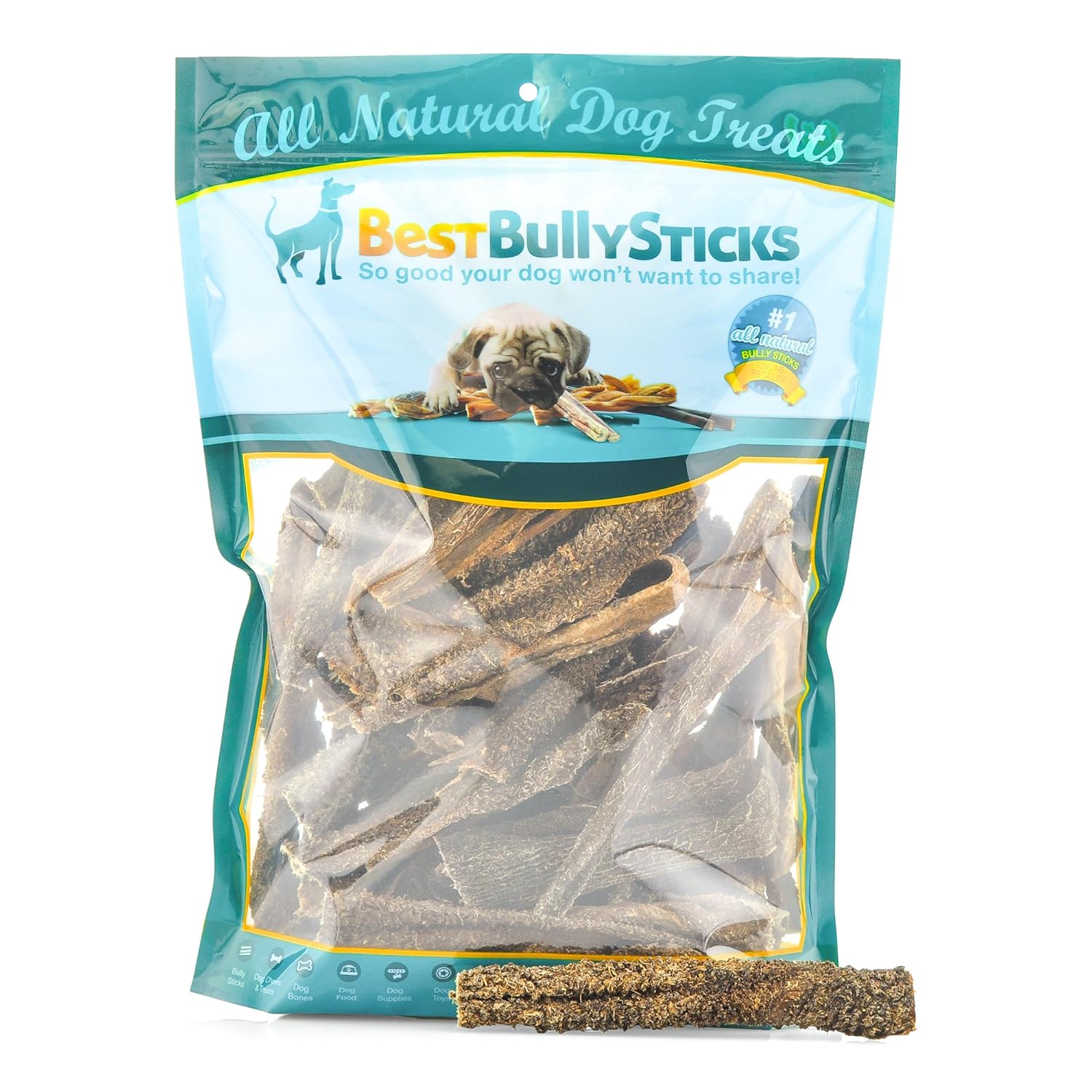 100 Natural Green Tripe Dog Treats by Best Bully Sticks (2 Pounds
