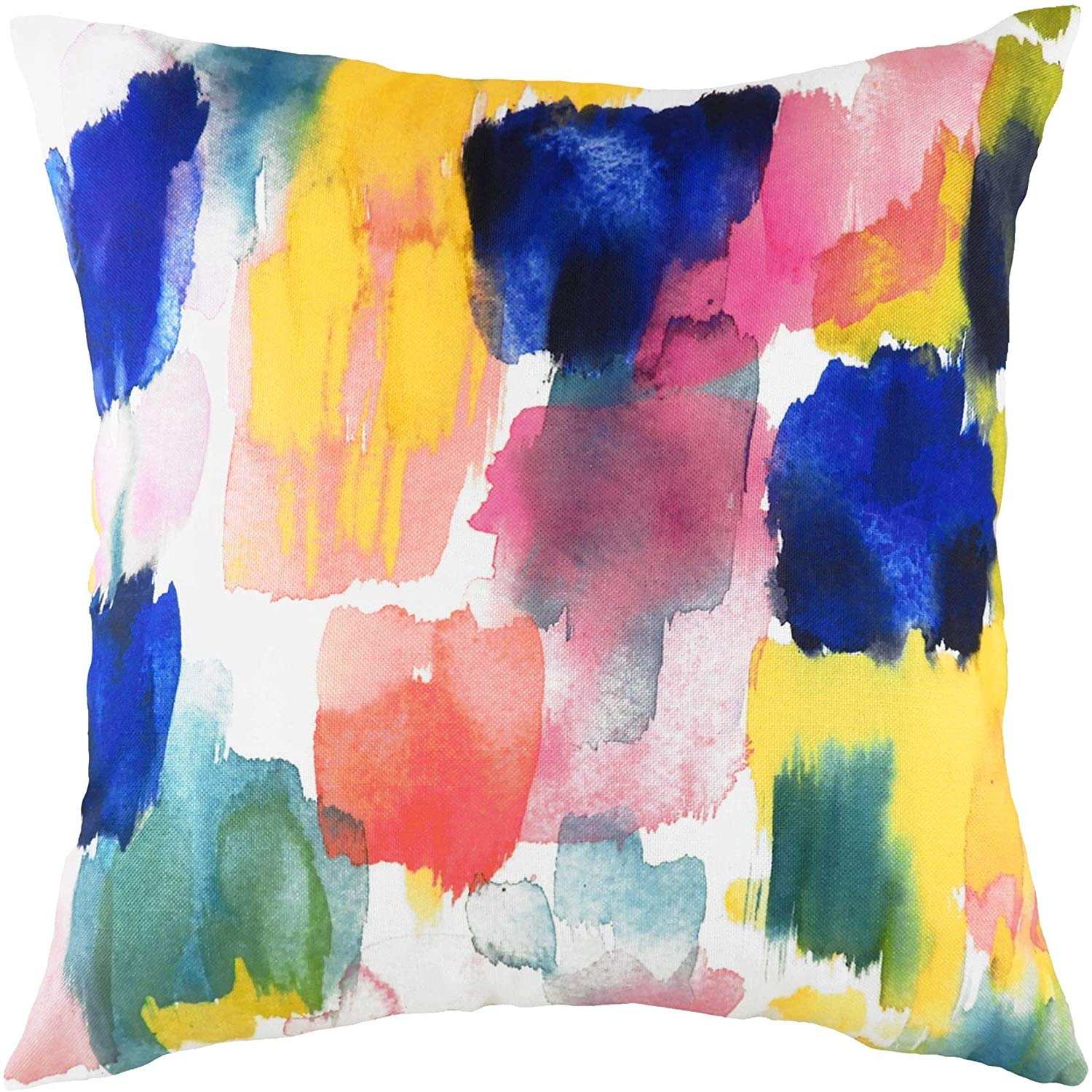 Evans Lichfield Aquarelle Brushstrokes Cushion Cover, Multi, 43 x 43cm