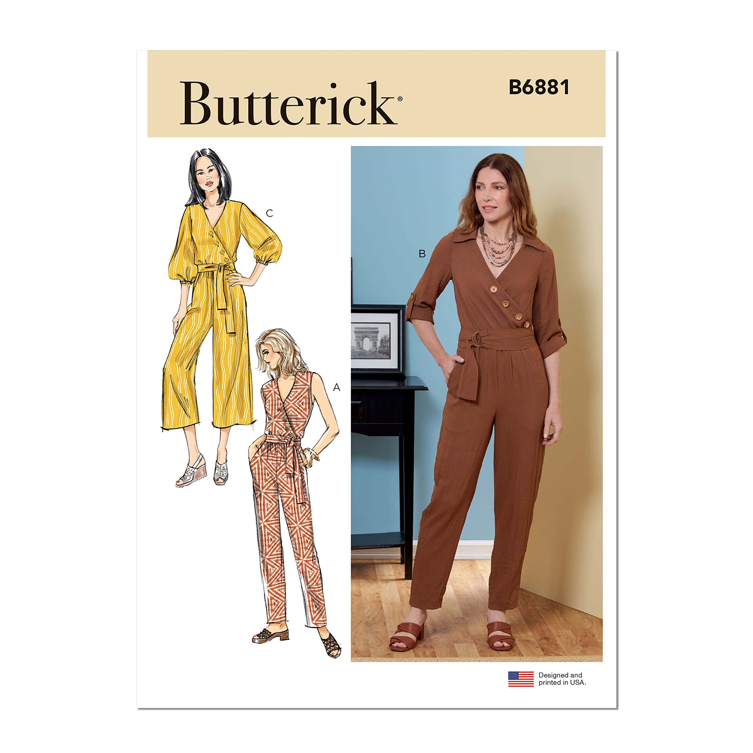 Butterick B6881A5 Misses Sportswear A5 (6-8-10-12-14)