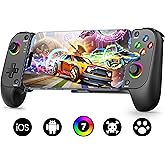 Wireless Phone Controller for iPhone/Android with Hall Joystick, Moblie Controller for iPhone Support Xbox Game Pass, Steam Link, Call of Duty, Roblox, Handheld Gaming Gamepad, Nintendo DS Consoles