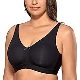 AISILIN Women's Wireless Plus Size Bra Cotton Support Comfort Unlined Sleep