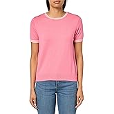 Nautica Womens Crew Neck Solid Short Sleeve Sweater