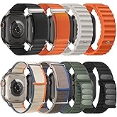 8 Pack Compatible with Apple Watch Ultra 3/2 Band 49mm 46mm 45mm 44mm 42mm Men Women,Breathable Trail Loop+Alpine Loop+Ocean +Nylon Sport Loop for iWatch Ultra 3/2/1 Series 11/10/9/8/7/6/5/4/3/SE3 2 1