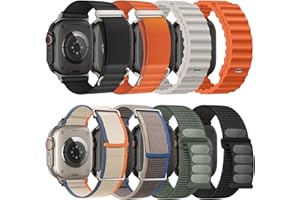 SOLOLUP 8 Pack Compatible with Apple Watch Ultra 3/2 Band 49mm 46mm 45mm 44mm 42mm Men Women,Breathable Trail Loop+Alpine Loop+Ocean +Nylon Sport Loop for iWatch Ultra 3/2/1 Series 11/10/9/8/7/6/5/4/3/SE3 2 1