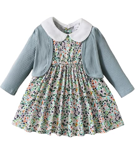 3t winter dresses Saeaby Baby Girl Dress Toddler Girl Fall Clothes Long Sleeve Flower Princess for Girl 12-18 Months: Clothing, Shoes & Jewelry White Wedding Dress Black classic wingtip shoes Round Wear Color:Black Berry