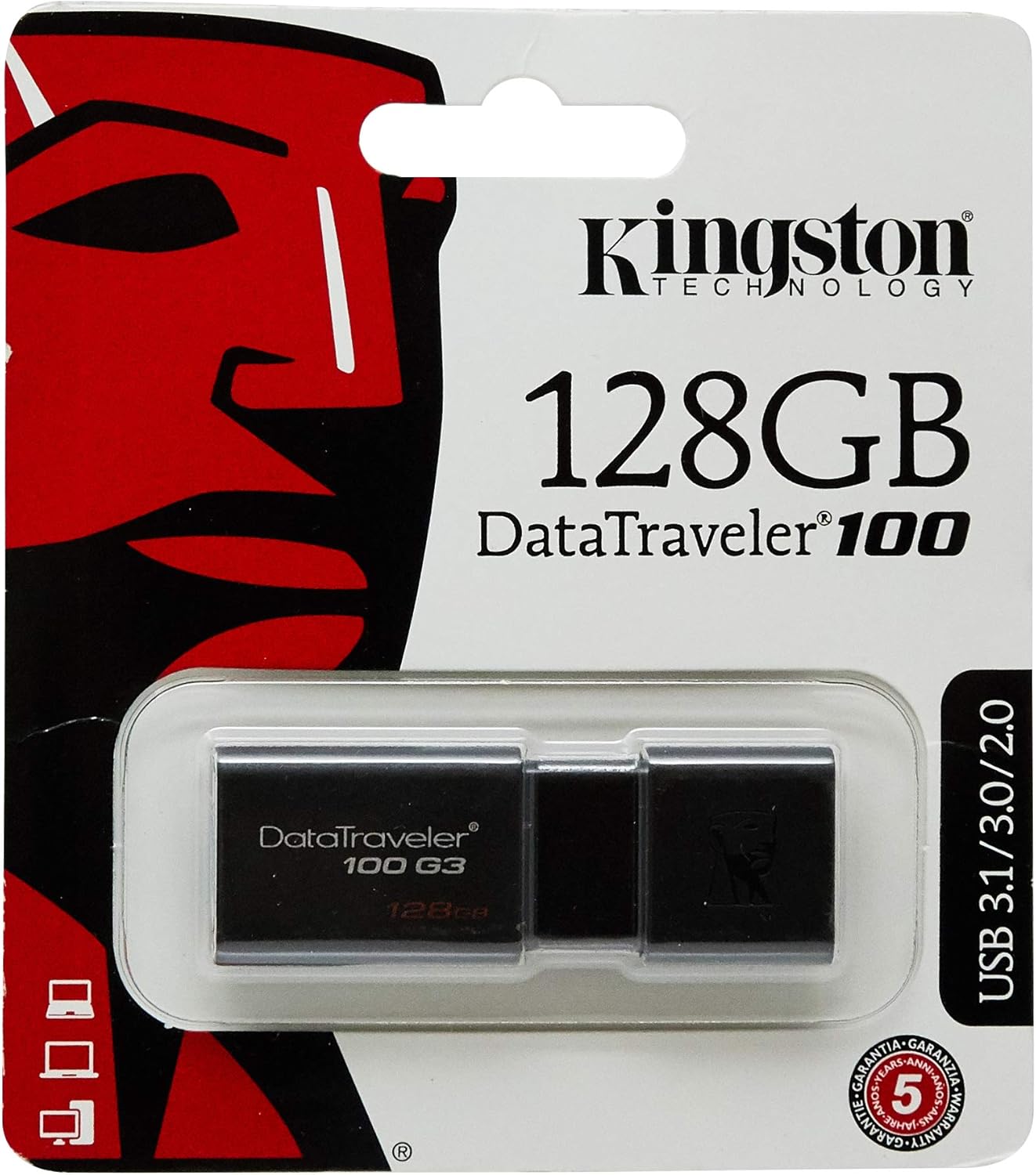 Kingston 128GB USB 3.0 DataTraveler 100 