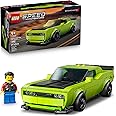 LEGO Speed Champions Dodge Challenger SRT Hellcat Sports Car Toy - Building Set for Learning, Play and Display - Kids Toy for