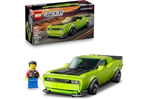 LEGO Speed Champions Dodge Challenger SRT Hellcat Sports Car Toy - Building Set for Learning, Play and Display - Kids Toy for Boys and Girls, Ages 9+ - Birthday Gift Idea for Race Car Fans - 77237