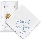 W&F GIFT Handkerchief - 12" x 12" - Something Blue for Bride on Wedding Day - Fun Gift