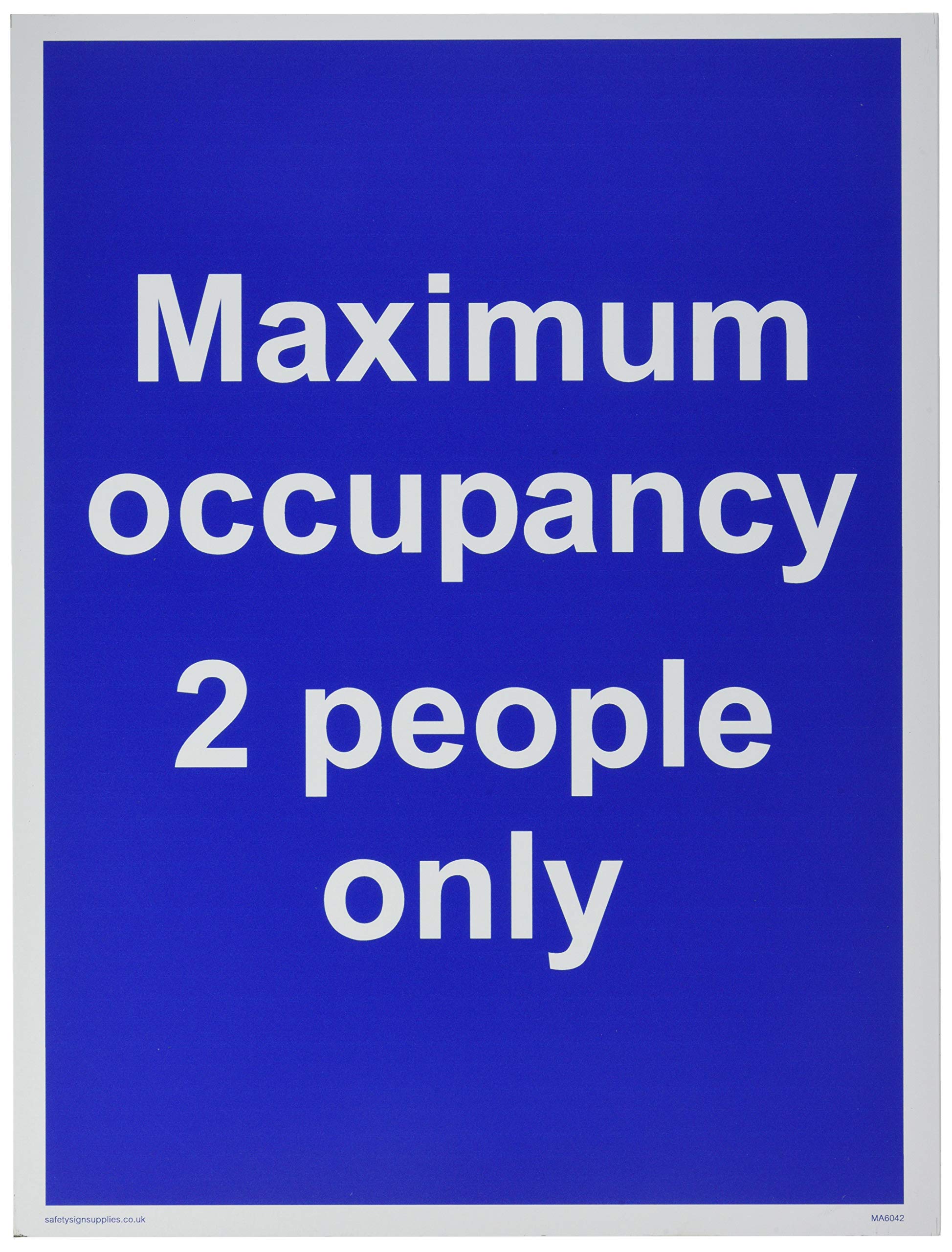 Maximum occupancy 2 people only