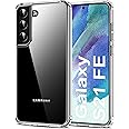 HOOMIL Case for Samsung Galaxy S21 FE (ONLY 6.4-Inch), Non-Yellowing, Drop Protection, Anti-Scratch Transparent Hard Back Phone Cover - Crystal Clear