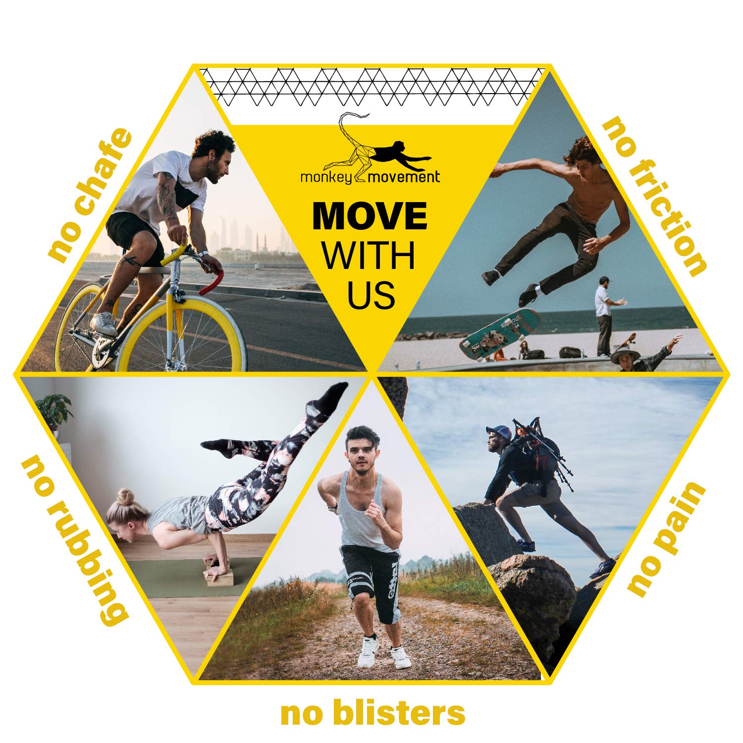 Anti-Chafe Skin Healing Cream: All Natural Chafing Balm with Propolis - Sweat Resistant for Irritated Skin