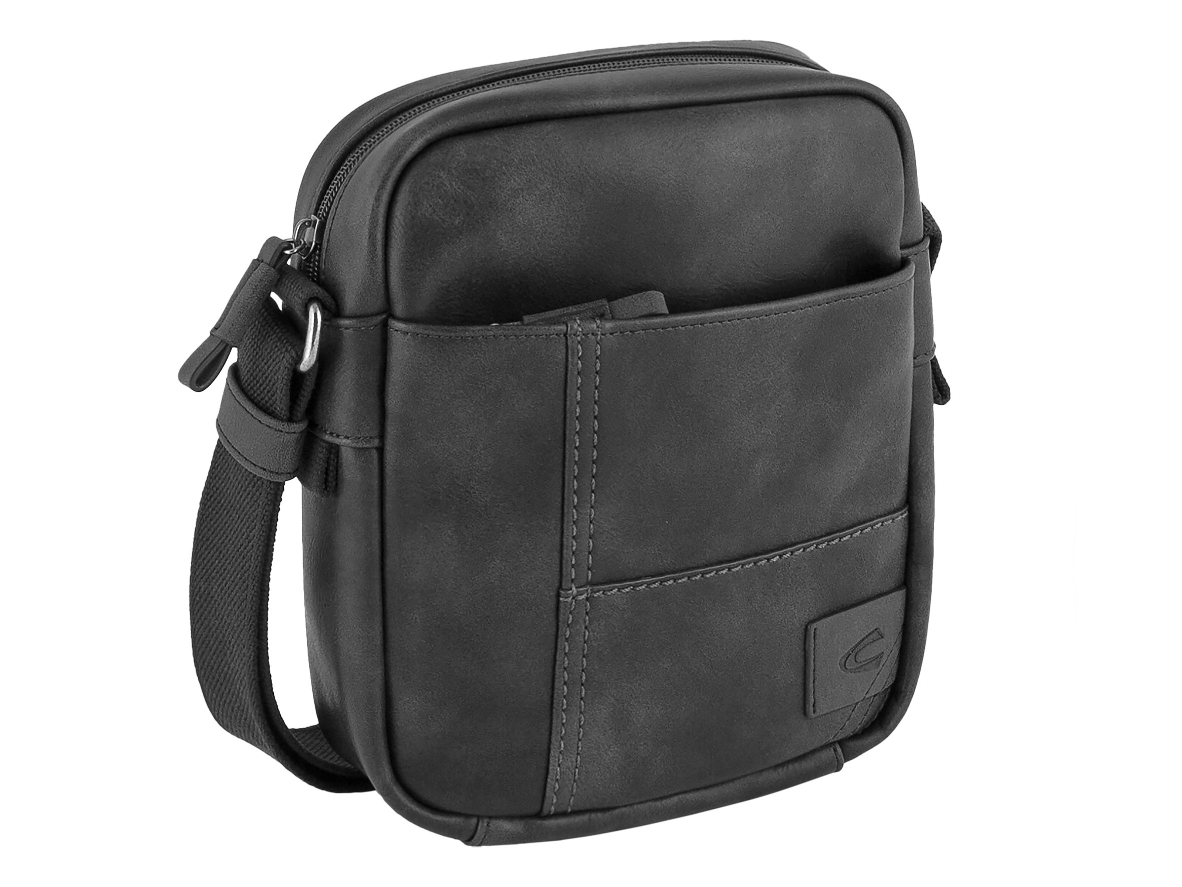 camel active Umhängetasche; 251 Laos Messenger Bag, 23 cm, Black (Schwarz)