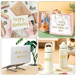 1215 PCS Gold Letter Stickers Glitter Alphabet