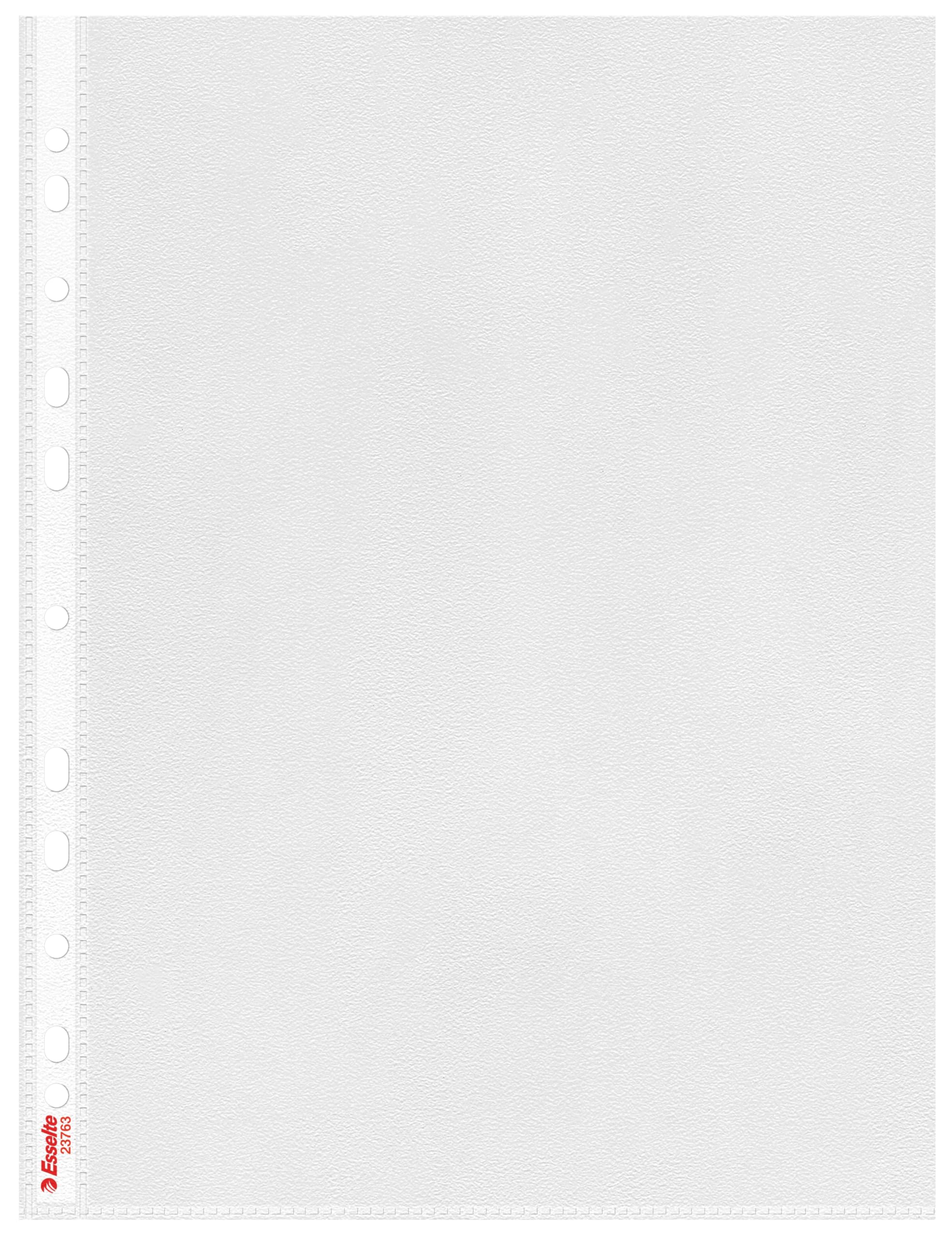 Leitz 23763 Standard Plus Document Wallet A4 Colourless PP Grained Waterproof Pack of 100