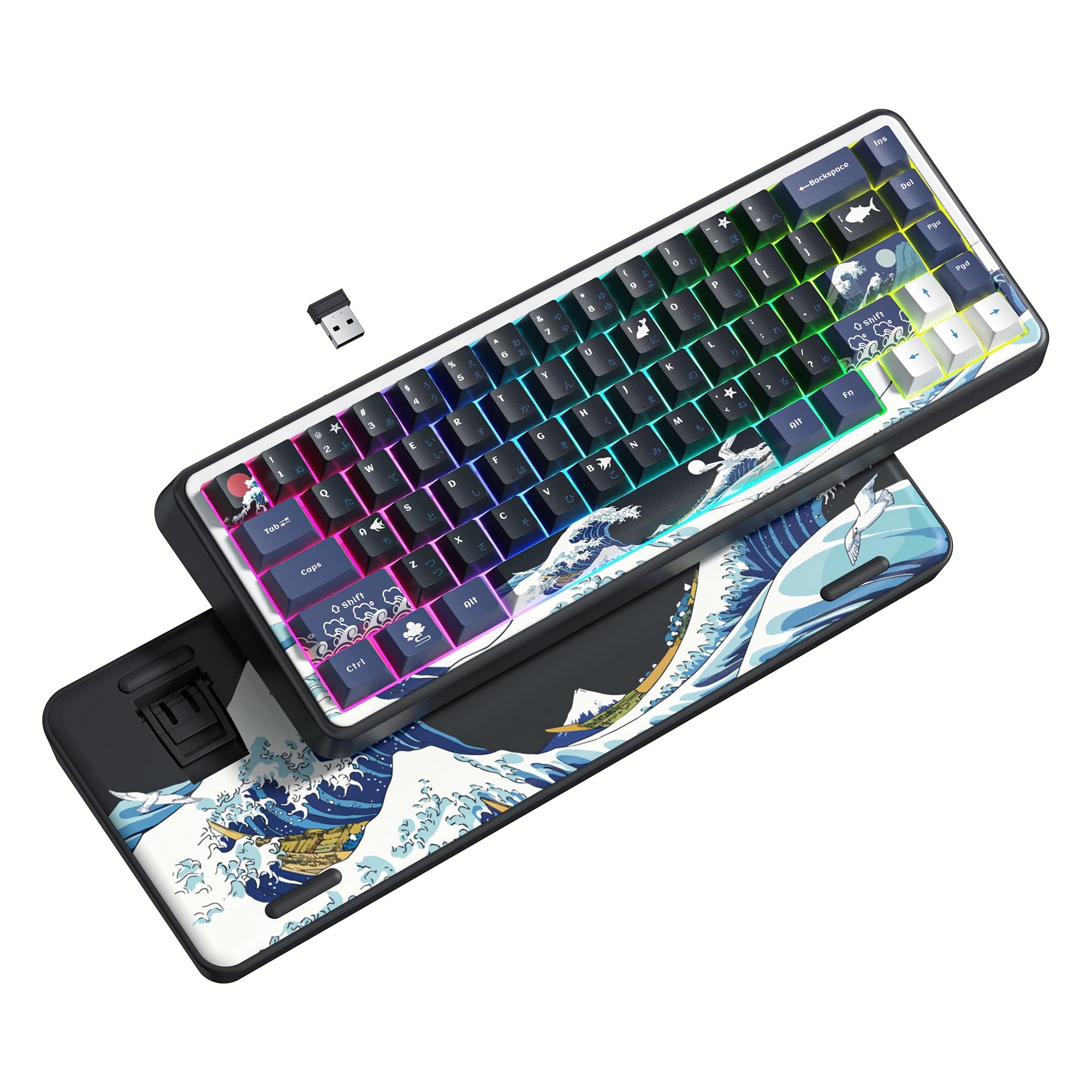 Mua Womier WK60 60% Keyboard, Wireless Mechanical Gaming Keyboard ...