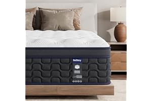 BedStory Firm Mattress Queen 12 Inch, Deep Sleep Hybrid Mattresses with Individual Pocket Springs, Matelas in a Box for Motio