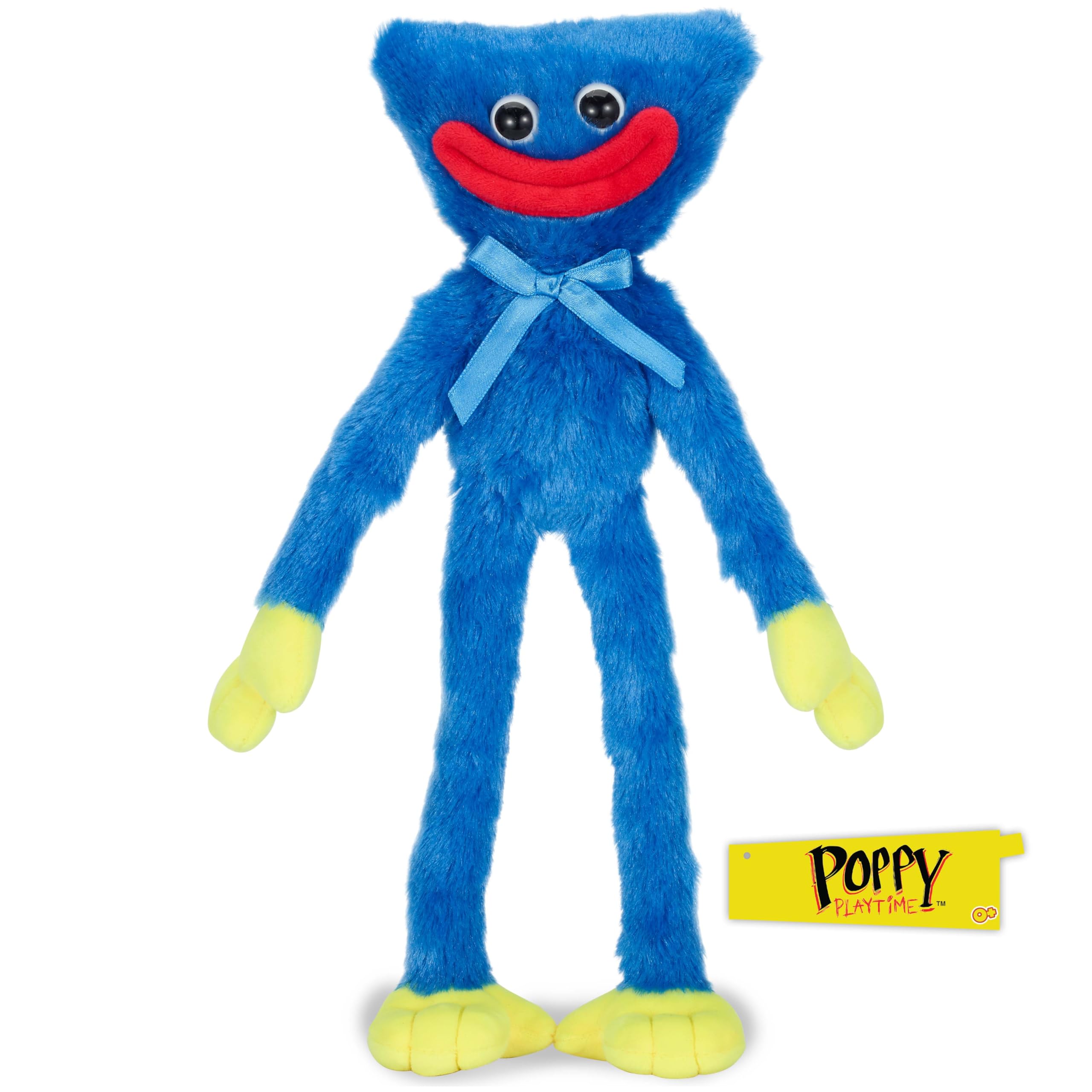 Poppy Playtime Smiling Huggy Wuggy Plush (14'' Tall, Series 1) [Officially Licensed], MP7701