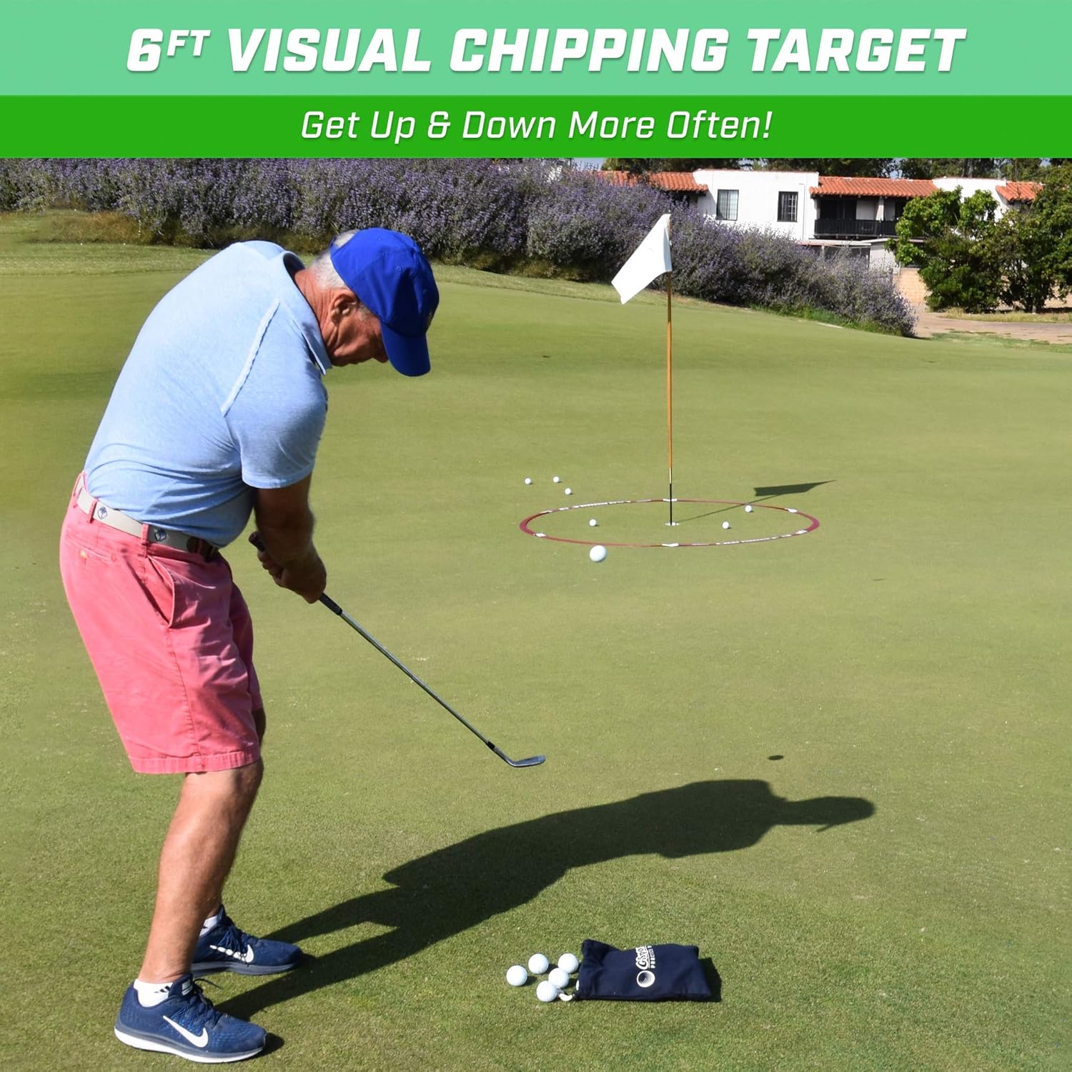 GoSports LAG Circle Putting and Chipping Training Tool - Includes 6' and 3' Circles : Sports & Outdoors