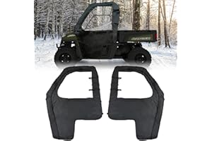 Polaris Ranger Full Size 570 Soft Cab Enclosure Side Doors QYMOTO 600D Compatible with UTV Soft Doors Heavy Duty Left and Rig