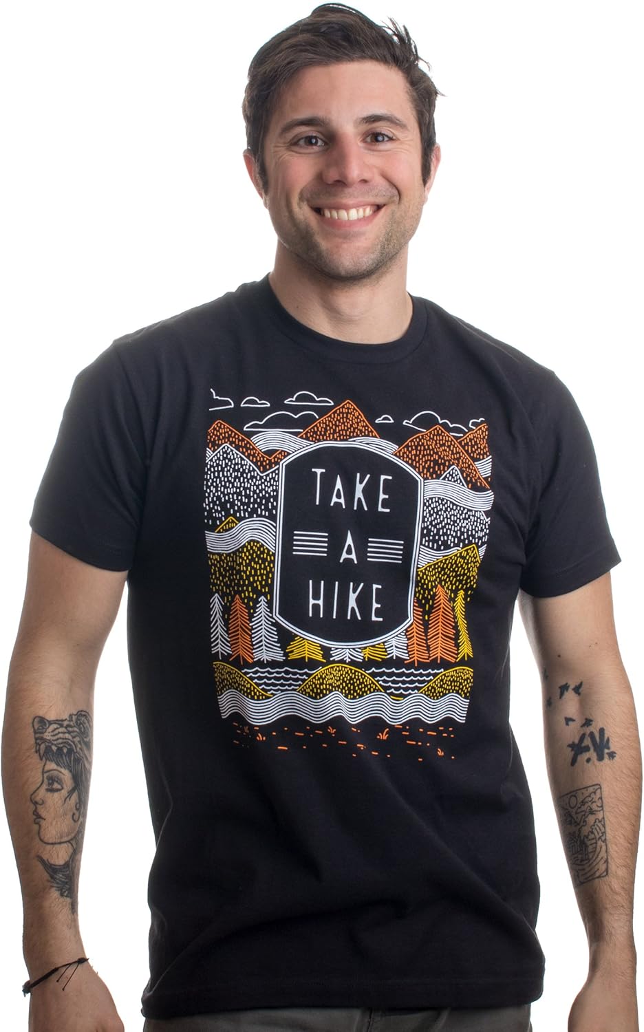 Take a Hike | Outdoor Nature Hiking Camping Graphic Saying for Men Women T-Shirt: Clothing