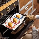 Invero 4x Mini Stoneware Rectangular Bake Dishes Set Red Blue Orange Green view 4