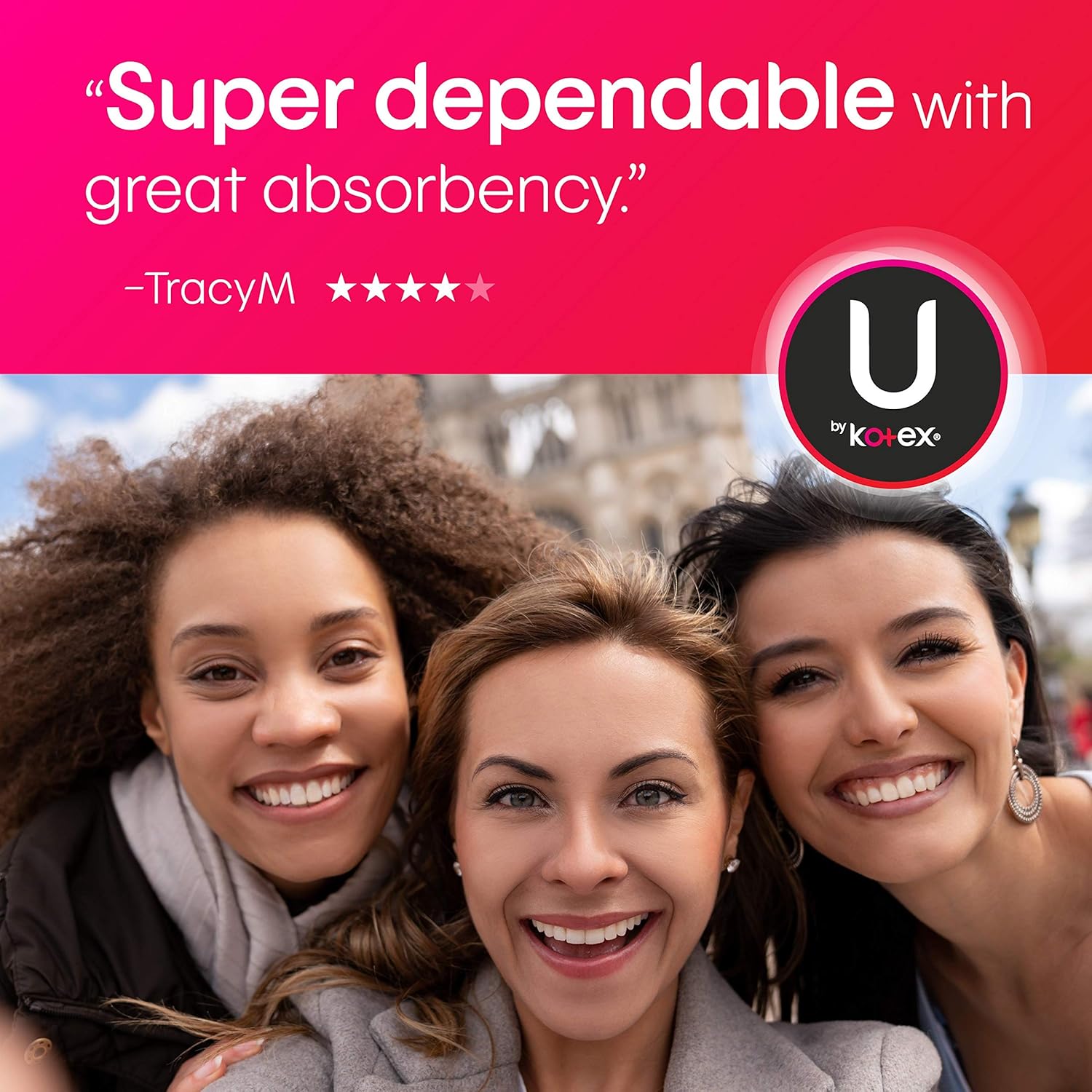 U by Kotex Security Ultra Thin Feminine Pads, Heavy Flow, Long, Unscented, 56 Count: Health & Personal Care