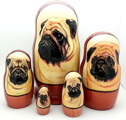 pug nesting dolls