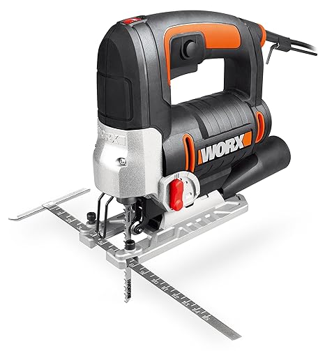 Worx WX479 Pendelhub-Stichsäge WX479, 750W – Handsäge mit 4-fach Pendelhub für präzises & kontrolliertes Sägen von Holz, Meta