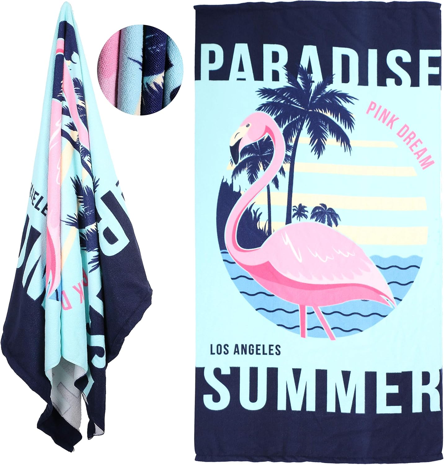 2Side Printed Microfiber Beach Towel Sand Free Absorbent Fast Dry