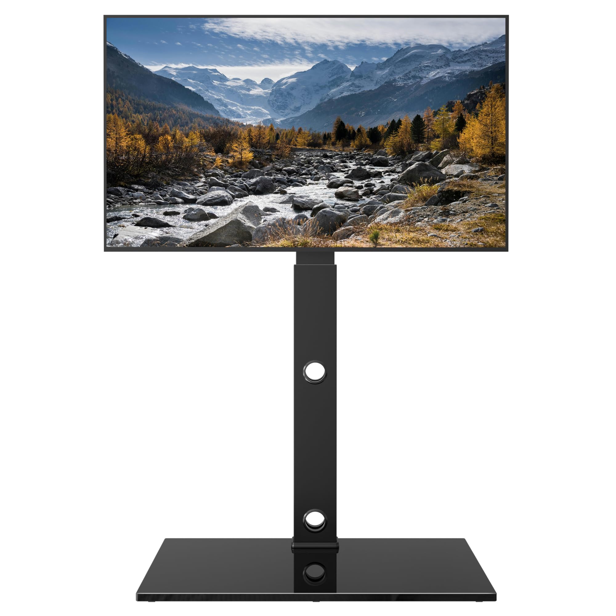 BONTEC TV Floor Stand for 30-70 Inch LED LCD OLED Flat Curved TVs, Height Adjustable Tall Swivel Standing TV Stand, Universal Freestanding Floor Standing TV Stand Base up to 40kg, Max VESA 600x400mm