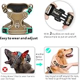 HEELE Dog Harness No Pull Small Bronze XS Reflective Easy Release Neck Clip view 4