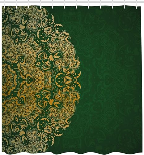 Amazon Com Lunarable Emerald Shower Curtain Inspirations In