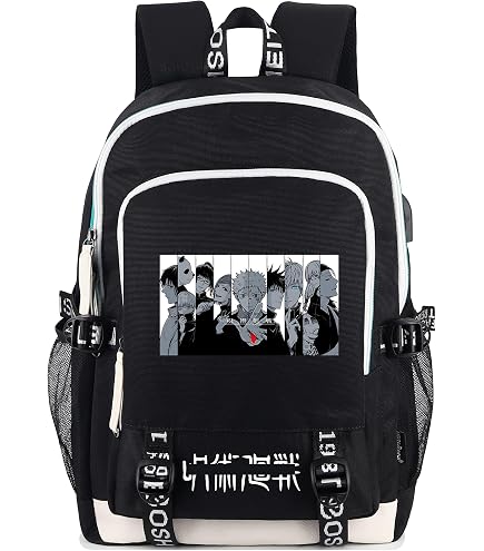 Bioworld Naruto Akatsuki Sasuke Red Cloud Anti Leaf Faux Saffiano Leather Mini Backpack Bag