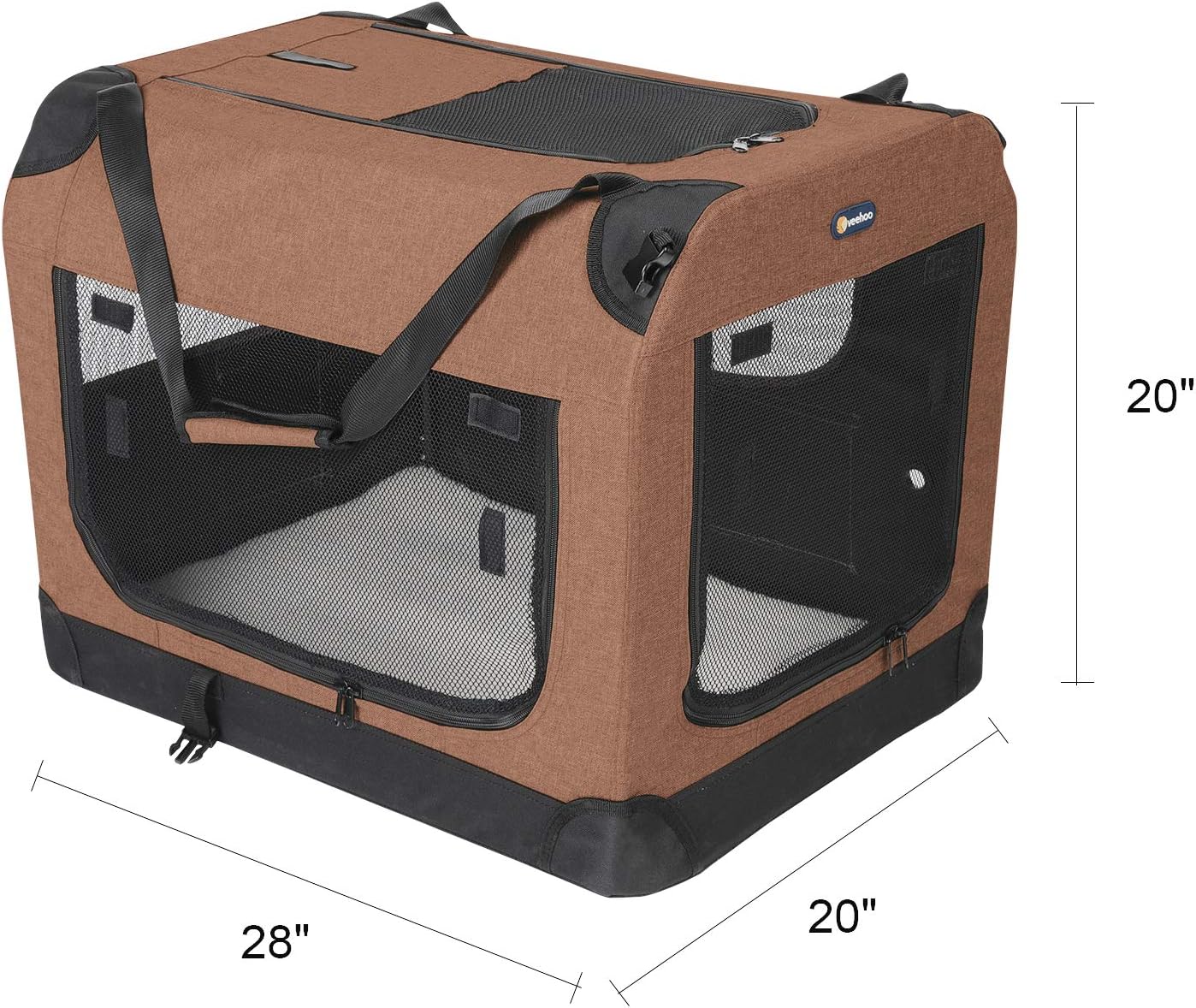 5 x HeavyWeight Mesh Screen Green Veehoo Folding Soft Dog Crate Indoor