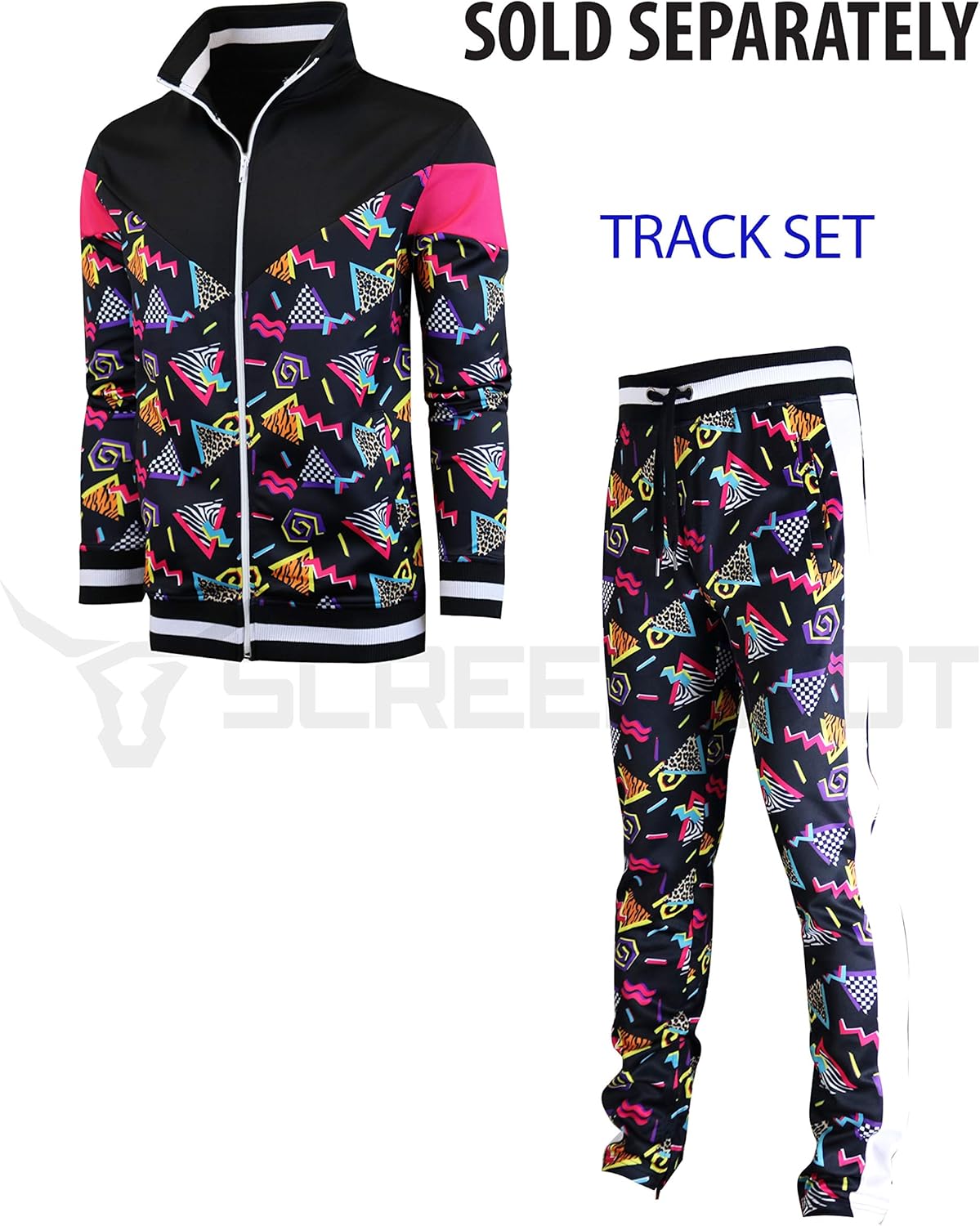 SCREENSHOT Mens Urban Hip Hop Premium Track Jacket - Slim Fit Side Taping Sportswear Urbanwear Streetwear Fashion Top at  Men’s Clothing store