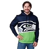 FOCO Seattle Seahawks NFL Mens Bold Logo Hoodie - XL