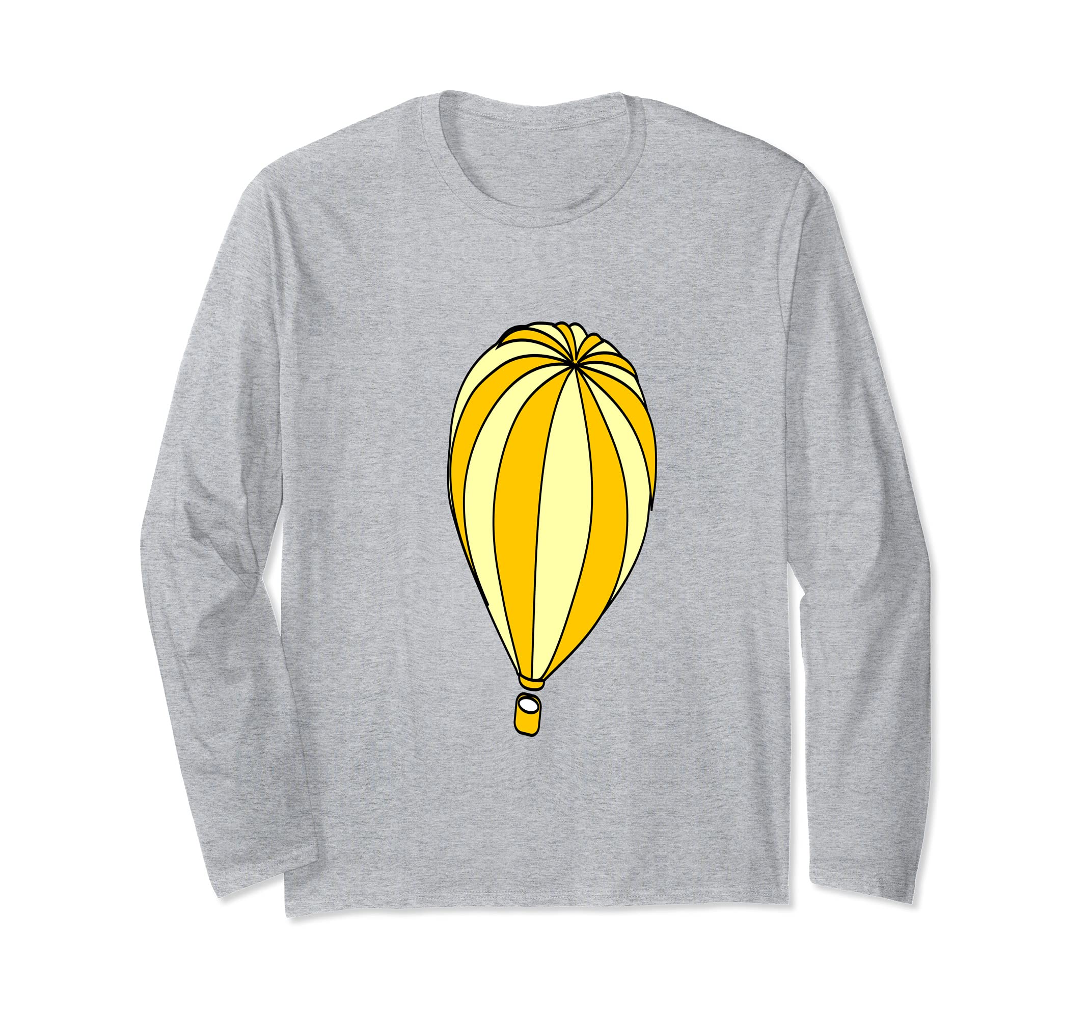 Yellow Hot Air Balloon Long Sleeve T-Shirt