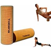 Foam Roller Physical Therapy/Natural Eco-Friendly Cork Roller,High-Density deep Tissue Massage Roller,Forcefully Relax Muscles,Stretching Roller Yoga &amp; Travel Friendly (12 * 4 Inch)